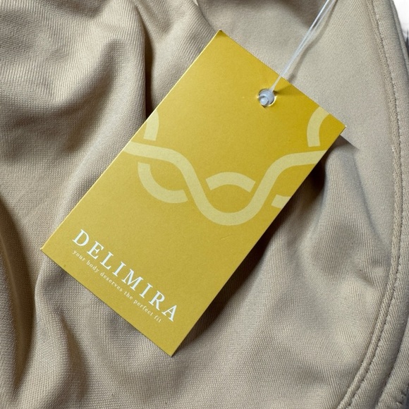 NWT Delimira Nude underwire bra taupe tan plus size women’s 40F - Picture 3 of 8